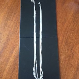 Ann Taylor multi strand silver necklace